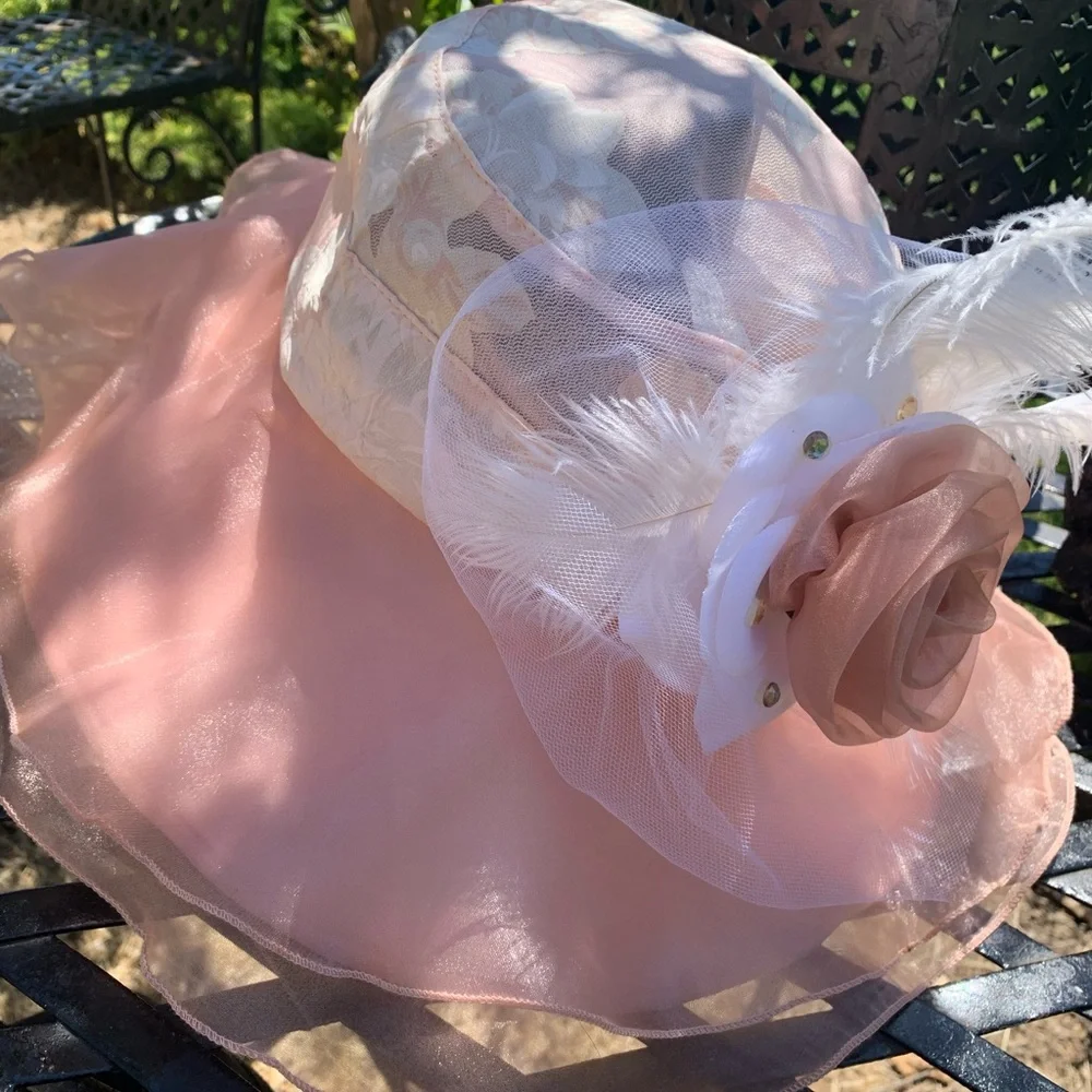 Artisan Pink Floral Women's Hat - Picture 10 of 15